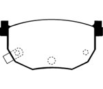 EBC 99-01 Hyundai Elantra 2.0 Ultimax2 Rear Brake Pads; 1999-2001