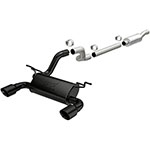 Magnaflo Jeep Wrangler JL Exhaust System MF Series Black Tips; 2018-2024