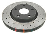 DBA 2011 Dodge Durango (w/350mm Front Rotor) Front 4000 Series Drilled & Slotted Rotor; 2011-2011