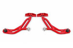 BMR 10-14 Ford Mustang Adj. Lower A-Arms w/ Delrin/Rod End / 19mm Tall Ball Joint - Red; 2010-2014