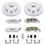 Power Stop 09-14 Nissan Cube Front Z26 Street Warrior Brake Kit; 2009-2014