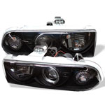 Spyder Chevrolet S10 Halo Projector Headlights - Black - (PRO-YD-CS1098-BK)