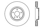 StopTech Infiniti Q60 Sport Cross Drilled Brake Rotor, Front Right; 2014-2016