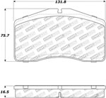 StopTech Street Brake Pads Porsche 928, Front; 1993-1995