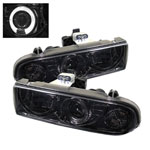 Spyder Chevrolet S10 Halo Projector Headlights - Smoke - (PRO-YD-CS1098-SMC)