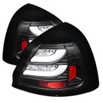 Spyder Pontiac Grand Prix Light Bar LED Tail Light - Black - (ALT-YD-PGP04-LED-BK); 2004-2008