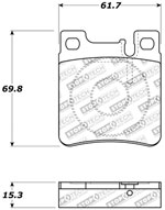 StopTech Sport Brake Pads Mercedes-Benz SL600, Rear