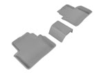 3D MAXpider 2016-2020 Honda Civic Kagu 2nd Row Floormats - Gray; 2016-2020