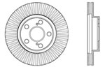 StopTech Lexus CT200h Sport Cross Drilled Brake Rotor, Front Right