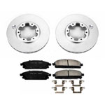 Power Stop 96-98 Nissan Pathfinder Front Z17 Evolution Geomet Coated Brake Kit; 1996-1998