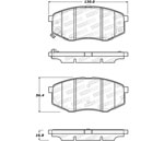 StopTech Street Brake Pads Hyundai Tucson, Front