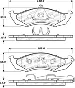 StopTech Street Brake Pads Mercury Cougar, Front