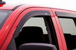 AVS 07-13 Chevy Avalanche Ventvisor Low Profile Window Deflectors 4pc - Matte Black; 2007-2013