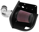 K&N 11-12 Ford Fiesta 1.6L L4 Silver Typhoon Performance Intake; 2011-2012