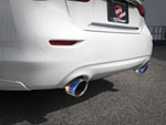 aFe Takeda 2.5in 304 SS Axle-Back Exhaust w/ Blue Flame Tips 16-18 Infiniti Q50 V6-3.0L (tt); 2016-2018