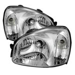 Xtune Hyundai Santa Fe 2003-2006 Crystal Headlights Chrome HD-JH-HYSA03-C; 2003-2006