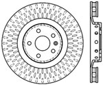 StopTech Cadillac CTS Sport Drilled/Slotted Rotor, Front Right; 2009-2015