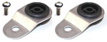 Torque Solution Radiator Mount Combo with Inserts (Silver) : Mitsubishi Evolution 7/8/9; 2005-2006