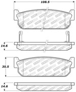 StopTech Sport Brake Pads Infiniti M45, Rear