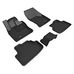 3D Maxpider 21-23 Volkswagen Golf Gti/Golf R Kagu Floor Mat- Black R1 R2; 2021-2023