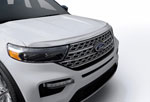 AVS 2020 Ford Explorer Aeroskin Low Profile Hood Shield - Chrome; 2020-2022