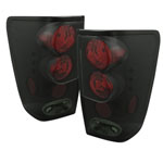 Spyder Nissan Titan Euro Style Tail Lights - Black Smoke - (ALT-YD-NTI04-BSM); 2004-2015