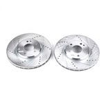 Power Stop 04-08 Chrysler Crossfire Front Evolution Drilled & Slotted Rotors - Pair; 2004-2008