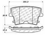 StopTech Sport Brake Pads Dodge Magnum Solid Rear Disc, Rear; 2005-2008