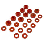 Rugged Ridge Body Mount Kit Red 76-79 22 Pieces; 1976-1979