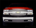 Putco 01-02 Chevrolet Silverado HD Punch Stainless Steel Grilles; 2001-2002