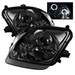 Spyder Honda Prelude Halo Projector Headlights - Smoke - (PRO-YD-HP97-HL-SM); 1997-2001