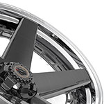 4PLAY Wheel 22x10 4PF5 Polished Barrel with Tinted Clear Center Rim Toyota 4Runner 1996-2022; 1996-2022