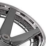 4PLAY Wheel 24x14 4PF5 Polished Barrel with Tinted Clear Center Rim Toyota 4Runner 1996-2022; 1996-2022