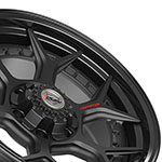 4PLAY Wheel 20x9 4PF6 Gloss Black Barrel with Matte Center Rim Chevrolet Tahoe 1995-2022