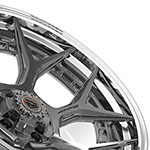 4PLAY Wheel 22x10 4PF6 Polished Barrel with Tinted Clear Center Rim Jeep Grand Cherokee 1999-2022; 1999-2022