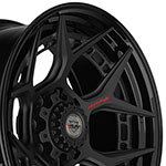 4PLAY Wheel 22x10 4PF6 Gloss Black Barrel with Matte Center Rim Ford Excursion 2000-2005; 2000-2005