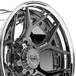 4PLAY Wheel 22x10 4PF6 Polished Barrel with Tinted Clear Center Rim Ford Excursion 2000-2005; 2000-2005