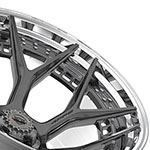 4PLAY Wheel 24x14 4PF6 Polished Barrel with Tinted Clear Center Rim Jeep Grand Cherokee 1999-2022; 1999-2022