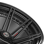 4PLAY Wheel 24x14 4PF8 Gloss Black Barrel with Matte Center Rim Chevrolet Suburban 2500 1989-2013