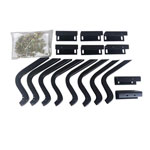 Westin 2002-2005 Ford/Mercury Explorer/Mountaineer 4dr (Excl Sport) Running Board Mount Kit - Black; 2002-2005