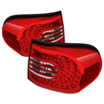 xTune Toyota FJ Cruiser LED Tail Lights - Red/Clear; 2007-2011