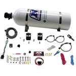 Nitrous Express 11-15 Ford Mustang GT 5.0L Coyote Single Nozzle Nitrous Kit (35-150HP) w/15lb Bottle; 2011-2015