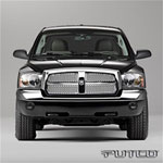 Putco 05-07 Dodge Dakota Punch Stainless Steel Grilles; 2005-2007