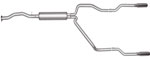 Gibson 96-97 Chevrolet C1500 Base 4.3L 2.5in Cat-Back Dual Split Exhaust - Stainless; 1996-1997