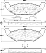 StopTech Street Brake Pads Plymouth Grand Voyager, Rear