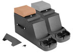 Rugged Ridge Stereo Security Console Gray 76-95 Jeep CJ / Jeep Wrangler; 1976-1995