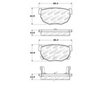 StopTech Street Brake Pads Nissan 280ZX, Rear; 1982-1983