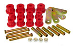 Prothane 62-67 Chevy Nova HD Spring & Shackles Bushings - Red; 1962-1967