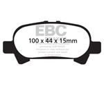 EBC 00-04 Toyota Avalon 3.0 Yellowstuff Rear Brake Pads; 2000-2004