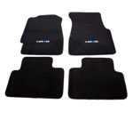 NRG Floor Mats - 92-95 Honda Civic 2DR (NRG Logo) - 4pc.; 1992-1992